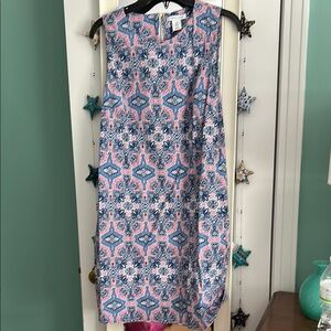 Tabitha Webb by Anthropologie Floral Sleeveless Dress - Pink and Blue 8
